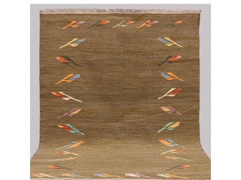 Handvävd modern Kelim, ca 203x154 cm