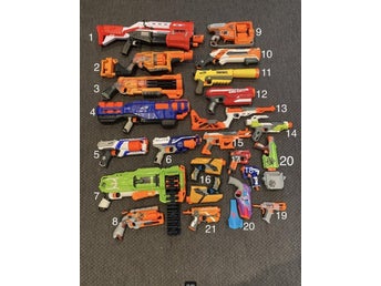 Nerf med olika priser