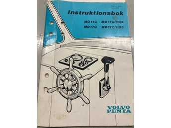 Instruktionsbok för Volvo Penta MD11C, MD11C/110S, MD17C, MD17C/110S, April 1976