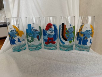 Smurfarna Glas 5-pack