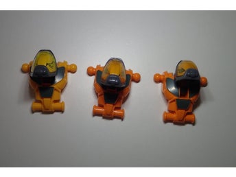 Kre-O Battleship minifigurdelar - Alien huvuden och torsoer