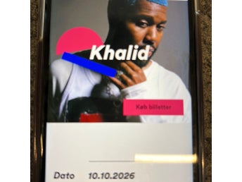 Konsert KHALID - 2 biljetter för 1