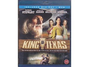 BluRay + DVD / King Of Texas / Patrick Stewart, Lauren Holly / Nära nyskick