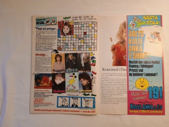 Kalle Anka & co - 1987 nr 18 - Popklistermärken - Samantha Fox - Glass MLP