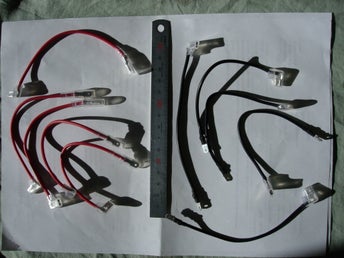 Kablar för elektronik, 20-pack 10-par +och- 600V 105 solkraft solcell solpanel
