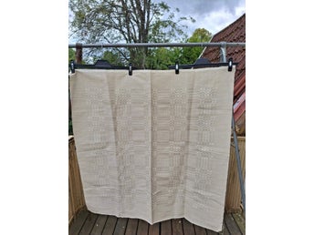 Vintage Retro beige hemvävt tyg