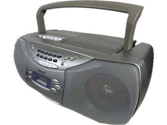 Retro Boombox Sony CFD-S26E Radio CD Tape Recorder Player Kassettbandspelare