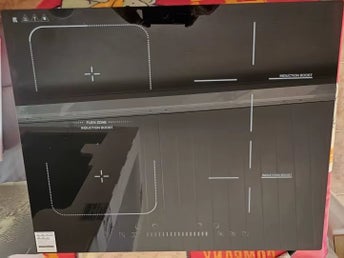 7200W inbyggd induktionshäll med 4 brännare, boostfunktion och smart timer
