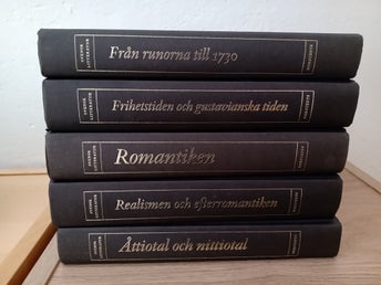 Svensk litteratur I-V av Bernt Olsson, Torkel Stålmarck, Ingemar Algulin