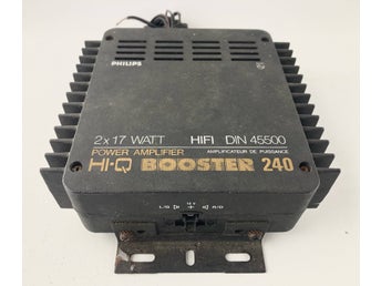 Hi-Q Booster 240 bilförstärkare 2x17W retro veteranbil