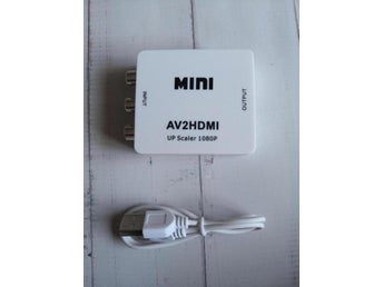 RCA till HDMI, 1080P AV till HDMI Video Converter
