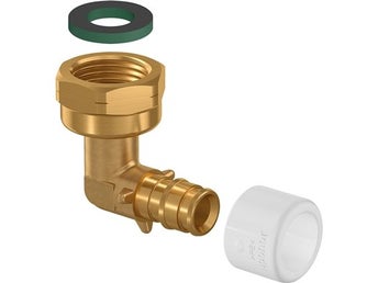 Uponor Q&E Vinkel med löpmutter. 22mm x G20.