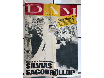 Svensk Damtidning Nr 26, 1976. Bröllop. Kungen och Silvia