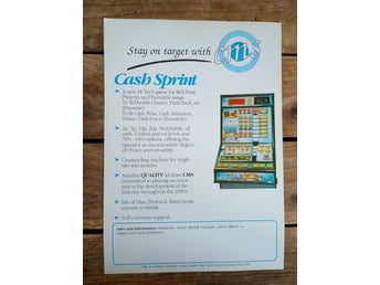 Cash Sprint Spelmaskins flyer