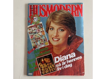 Retro 45 år gammal Tidning Husmodern Nr 48, 23 november 1981 Lady Diana