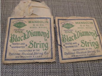 Vintage mandolinsträngar 1940-tal