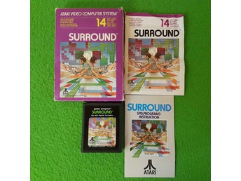 Surround KOMPLETT SVENSK UTGÅVA Atari 2600 PAL