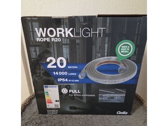 Gelia Worklight Rope R20 LED-slinga 20 m – 14 000 lumen