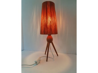 Retro Bordslampa Vintage bordslampa Teaklampa