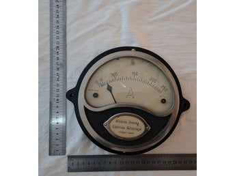 Retro analog amperemeter från Allmänna Svenska Elektriska Aktiebolaget