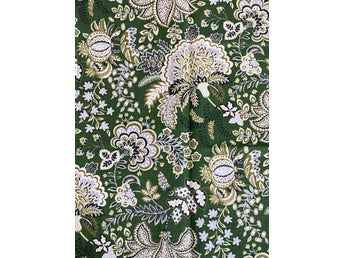 2 Vintage Gardinlängder i linne tyg A Sanderson Fabric 1970-tal