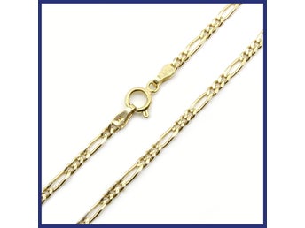 Halsband, 14K guld, figarolänk (vikt 6,69g, längd 50,5cm)