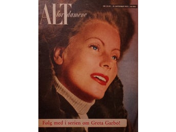 Greta Garbo Cover 1953 Magazine