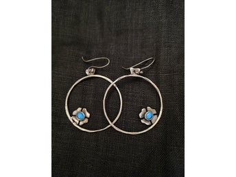 Örhängen med turkos sten sterlingsilver