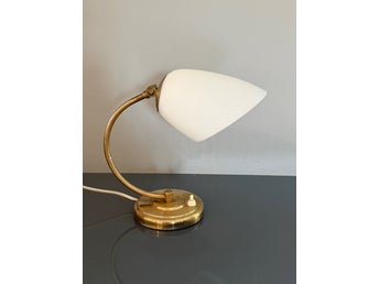 Vägglampa Bordslampa Mässing Glas Retro
