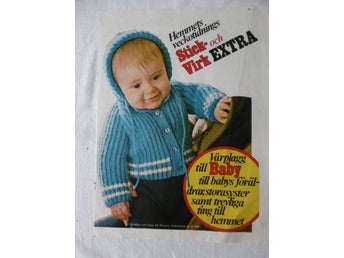 Vintage Stick- och Virkbilaga från Hemmets veckotidning nr 10/1978