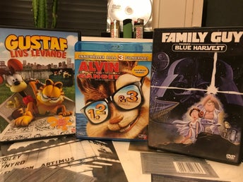 Gustaf Livs Levande, Alvin och Gänget (3 Filmer), Family Guy Blue Harvest DVD