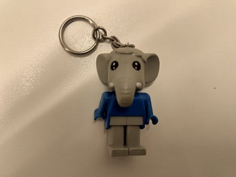 Vintage LEGO Fabuland Nyckelring – Elefant (Retro 80-tal)
