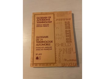 Glossary of Automotive Terminology - French-English - English-French
