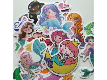 23st sjöjungfru klistermärken/stickers