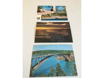 Tolv vykort Helsingfors, Vasa, Savonlinna, Finland. Oskrivna