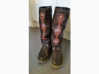 LDIR bruna läder stövlar boots. stl.4041 LDIR bruna läder stövlar boots. stl.4041