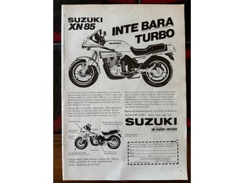 Suzuki XN85 Turbo 1983 annons