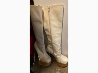 Vintage ABBA stövlar platå36 37 (402429829) ᐈ Köp på Tradera Vintage ABBA stövlar platå36 37 (402429829) ᐈ Köp på Tradera