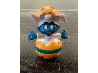 Schleich Smurf i påskägg figur från 1993