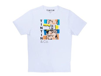 Tintin - T-Shirt - Tintin och Co Färg