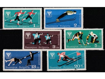 Bulgarien 1967-Olympiska vinterspelen Grenoble , Frankrike [ Michel 1744/49] Kv