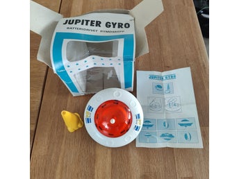 Vintage Jupiter Gyro rymdskepp – Made in Japan – kartong & instruktion