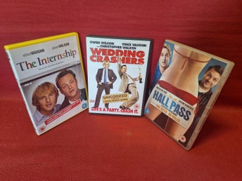 OWEN WILSON - THE INTERNSHIP / WEDDING CRASHERS / HALL PASS DVD
