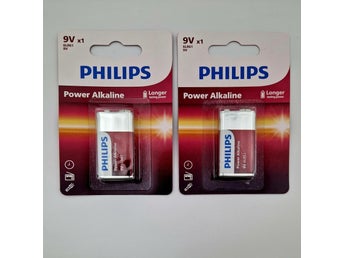 Power Alkaline 9V batterier 2 st 1-Pack