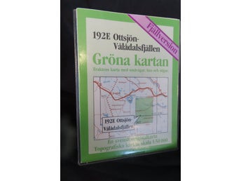 Gröna kartan 192E Ottsjön-Vålådalsfjällen ,FJÄLLVERSION
