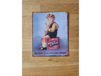 Retro plåtskylt – McVitie & Price’s Digestive Biscuits (Nostalgisk reklam)