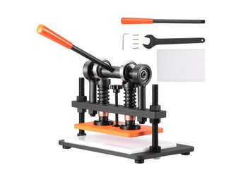 Leather Cutting Machine, 25.9 x 15 cm Embossing Plate Manual Die Cutter, 1.2 cm