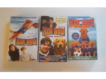 Air Bud 1-3 VHS Triologi / SE / Samling / Collection