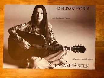 MELISSA HORN - Berns Stockholm 2025- konsertaffisch/poster