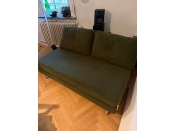 Grön bäddsoffa